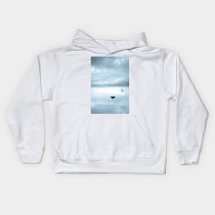 Winter Storm Cloud Reflections Kids Hoodie